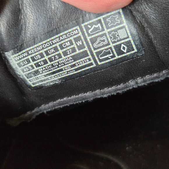 Keen Shoes Womens 10 W Wide Black Leather Presidio Low Hiking Trail Boots - Picture 10 of 11